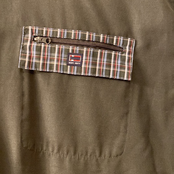 BUGLE BOY PLAID BUTTON UP SHIRT GREEN SIZE XL VINTAGE - Picture 4 of 9